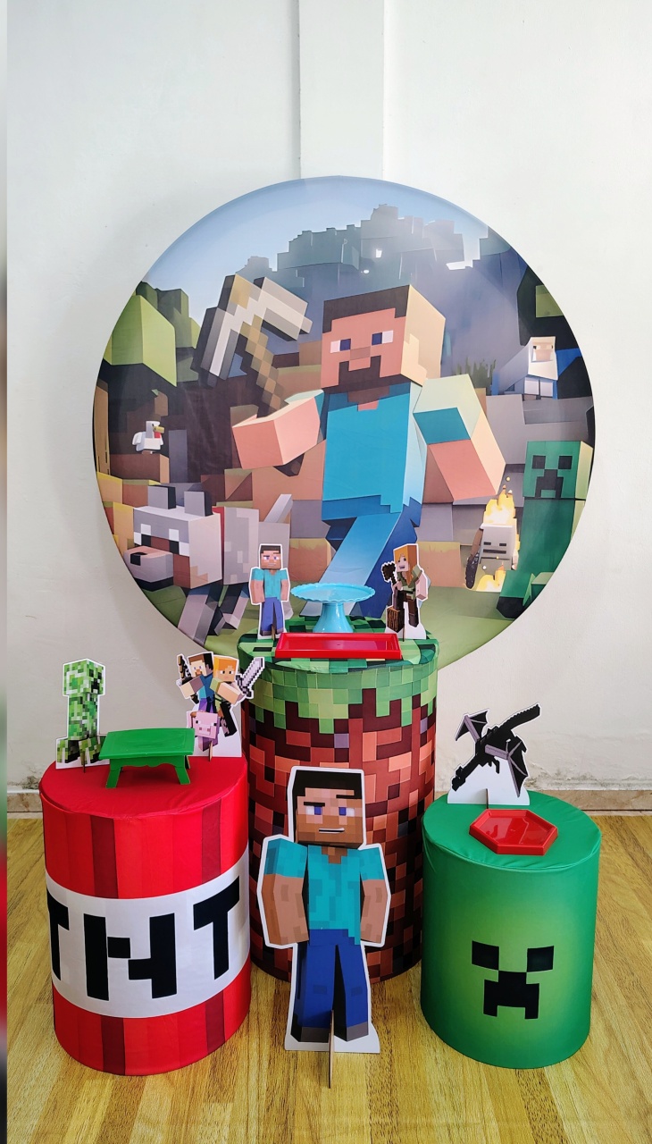 Kit Prata Minecraft - CARLA CHIESA FESTAS