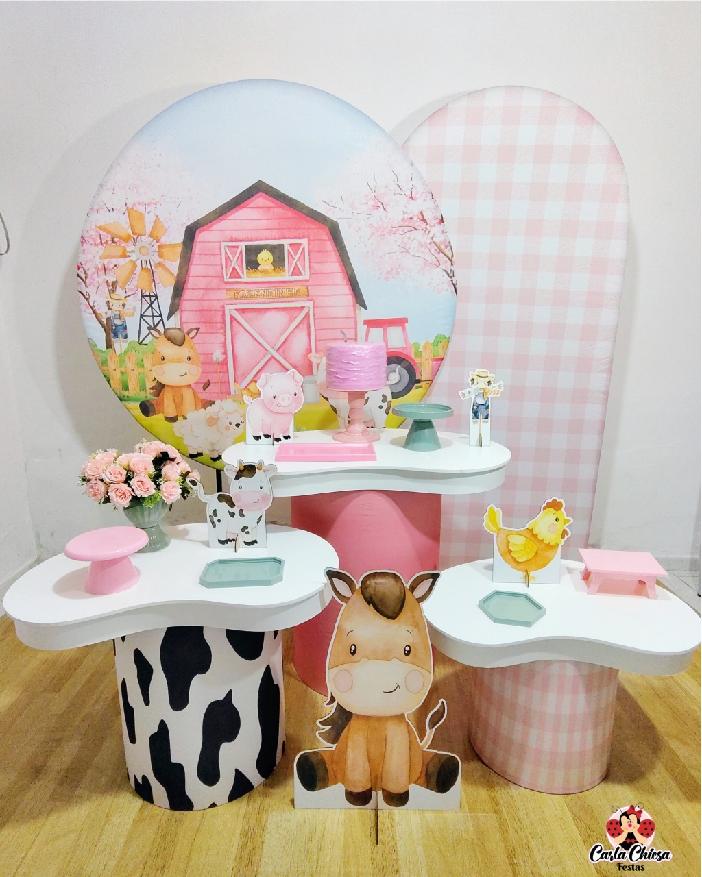 Kit Orgânico Premium - Fazendinha Rosa - CARLA CHIESA FESTAS