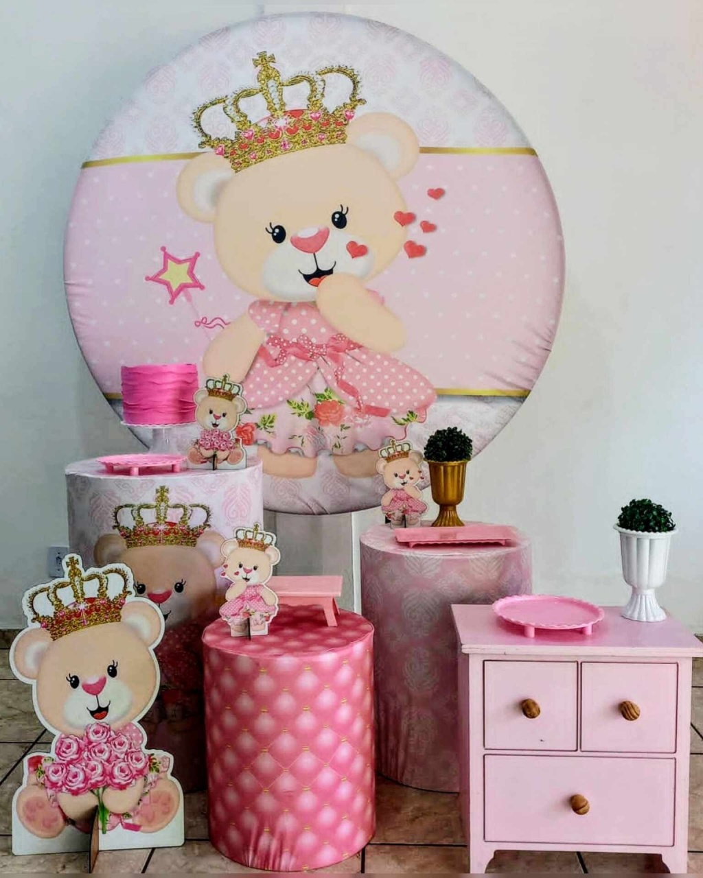 Kit Diamante Ursa Princesa  - CARLA CHIESA FESTAS