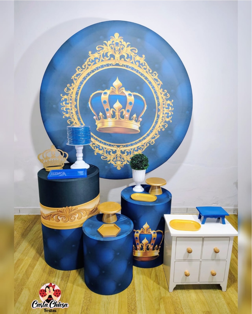 Kit Diamante Realeza Azul - CARLA CHIESA FESTAS