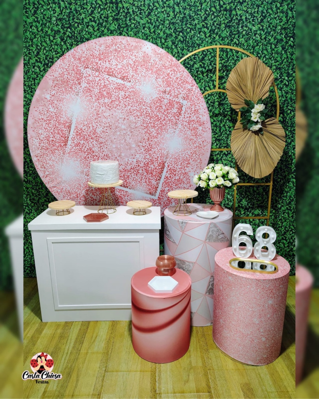 Kit Premium Glitter Rosé - CARLA CHIESA FESTAS