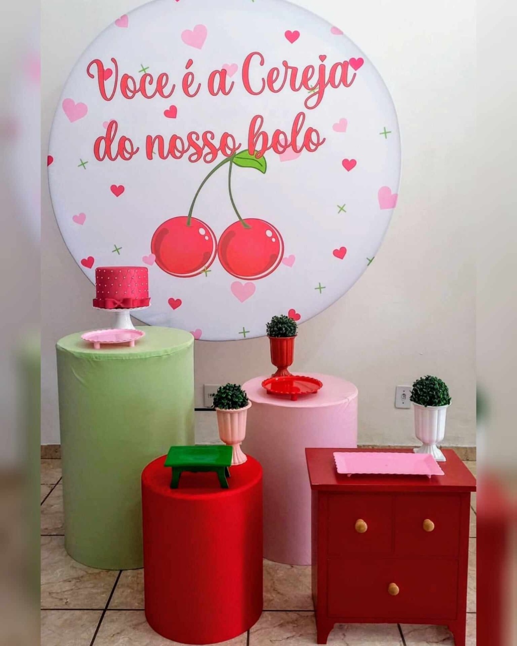 Kit  Diamante Cerejinha - CARLA CHIESA FESTAS