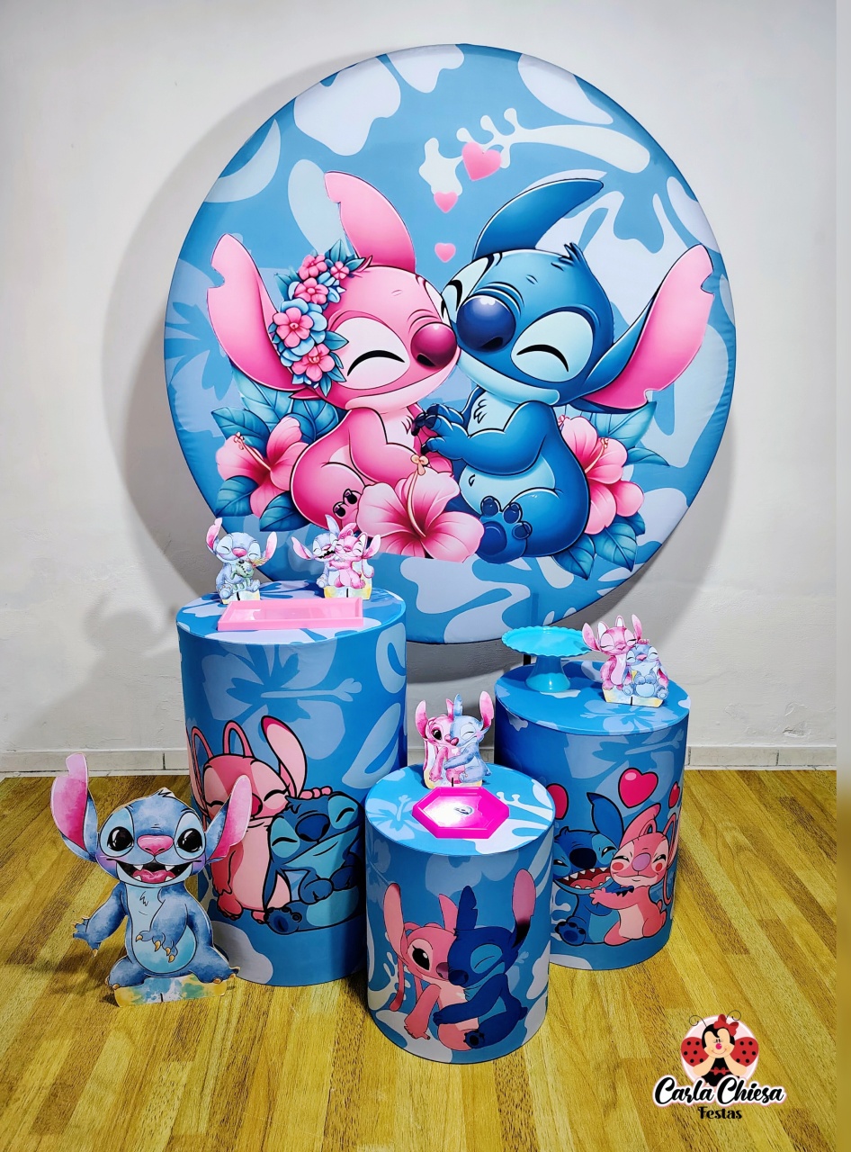 Kit Prata Stitch E Angel - CARLA CHIESA FESTAS