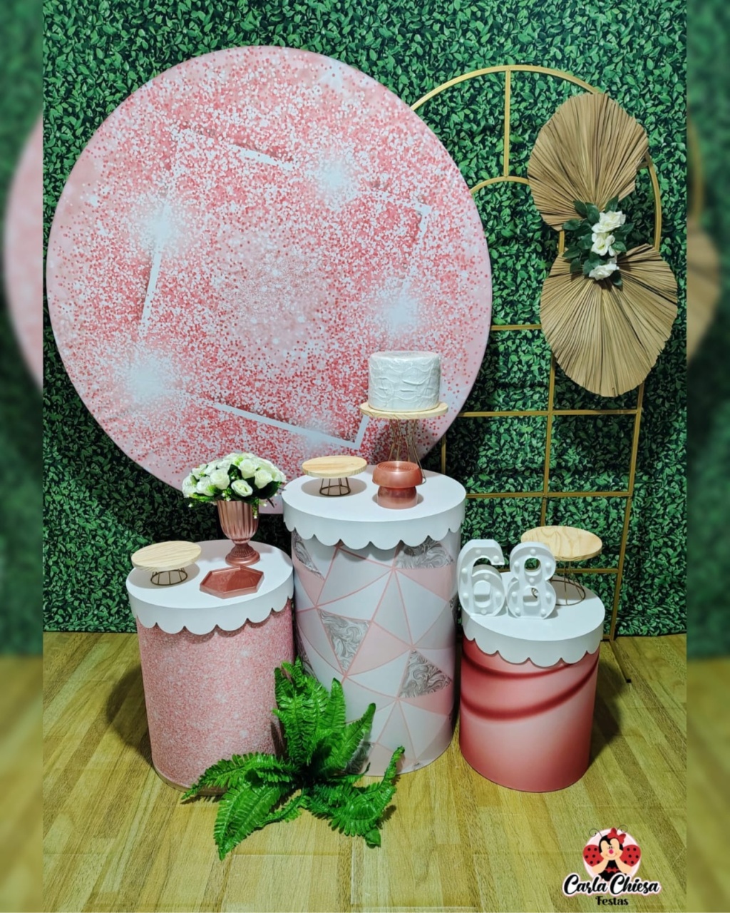 Kit Queridinho Glitter Rosé - CARLA CHIESA FESTAS