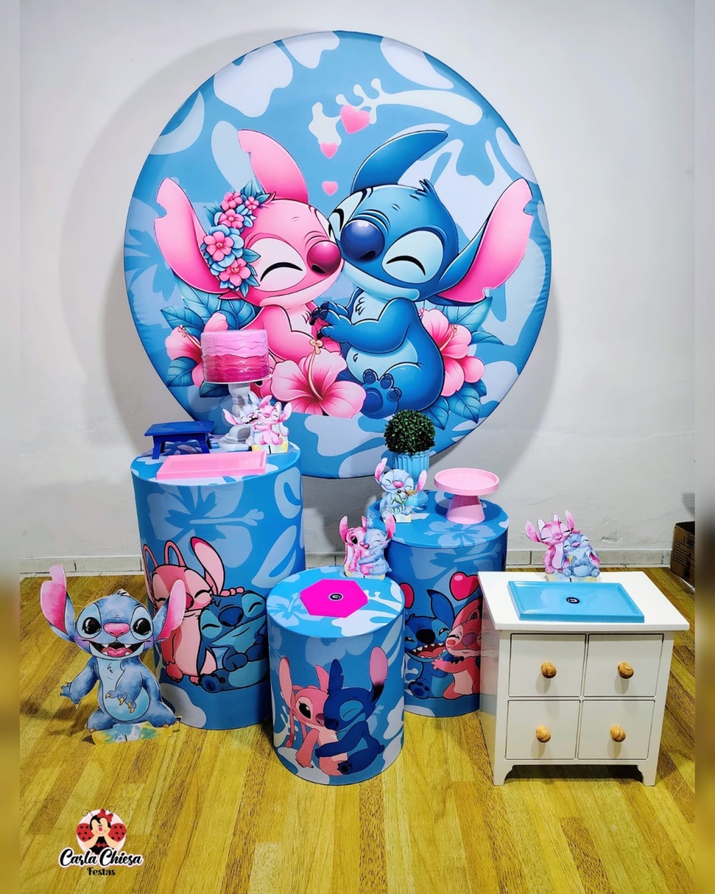 Kit Diamante Stitch E Angel  - CARLA CHIESA FESTAS