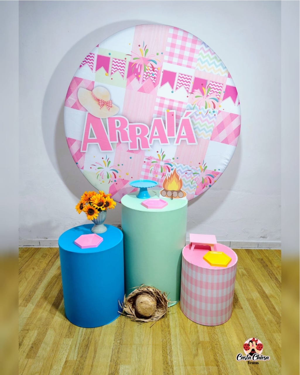 Kit Essencial Arraiá Rosa - CARLA CHIESA FESTAS