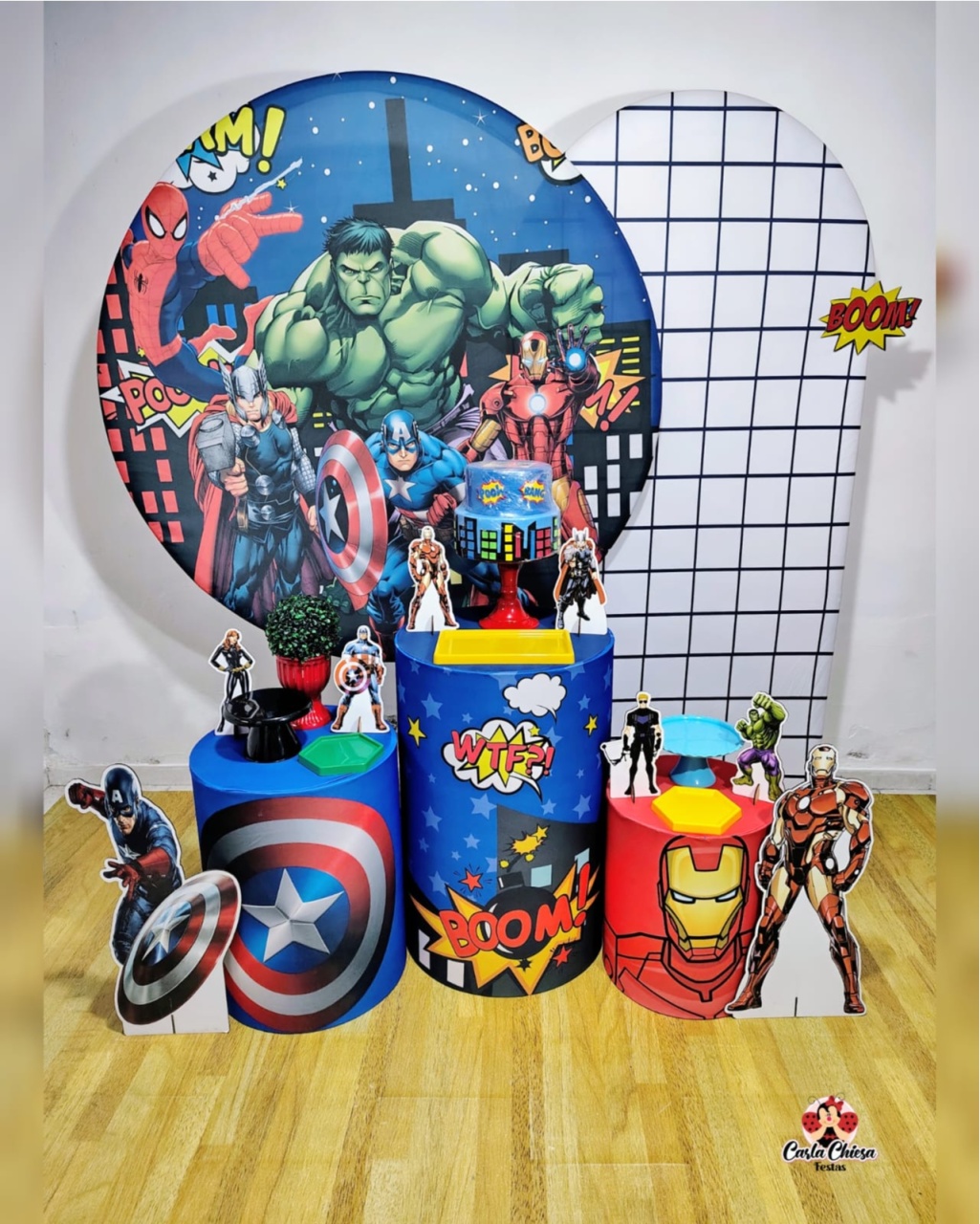 Kit Queridinho Vingadores - CARLA CHIESA FESTAS
