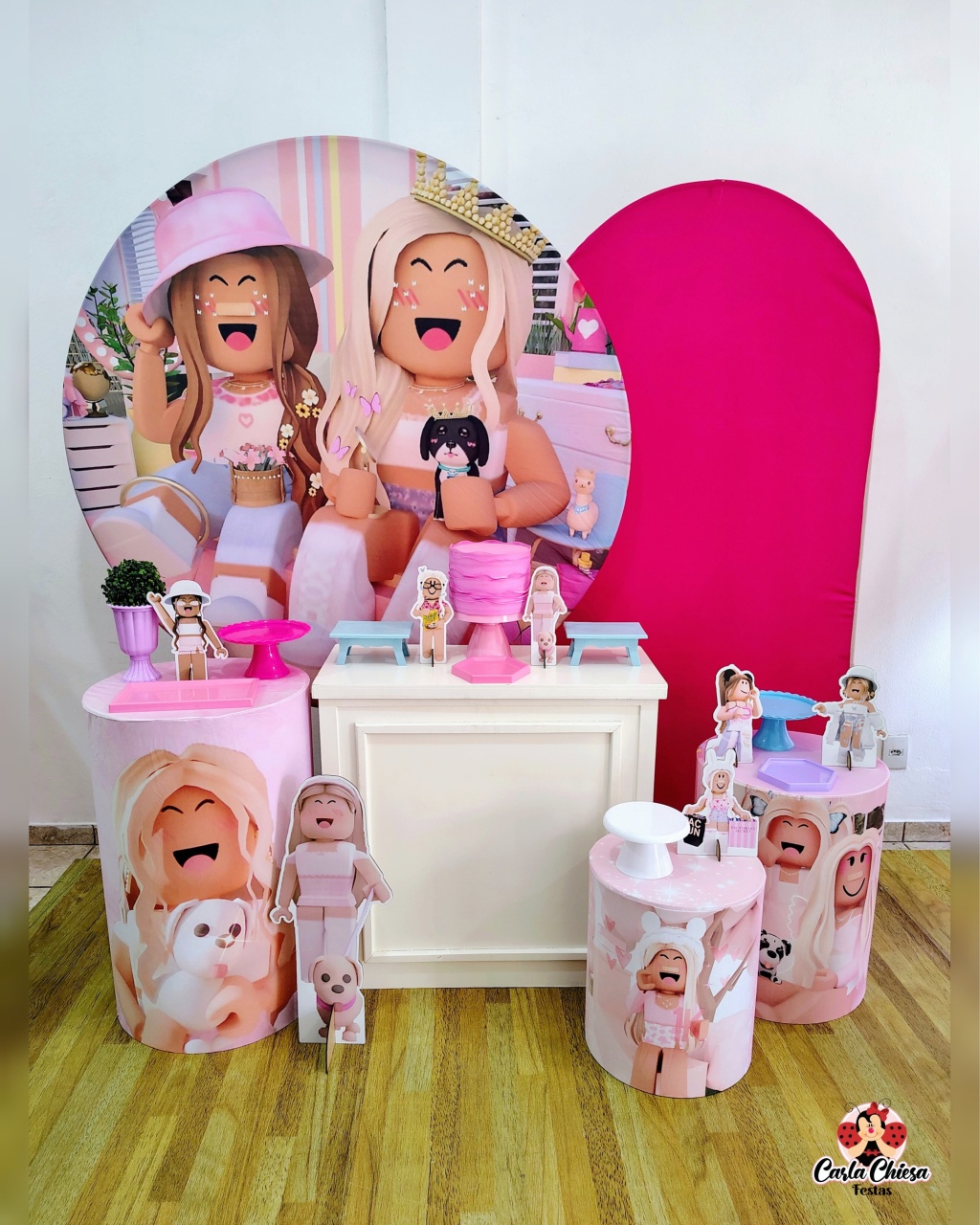 Kit Esmeralda Roblox Rosa  - CARLA CHIESA FESTAS