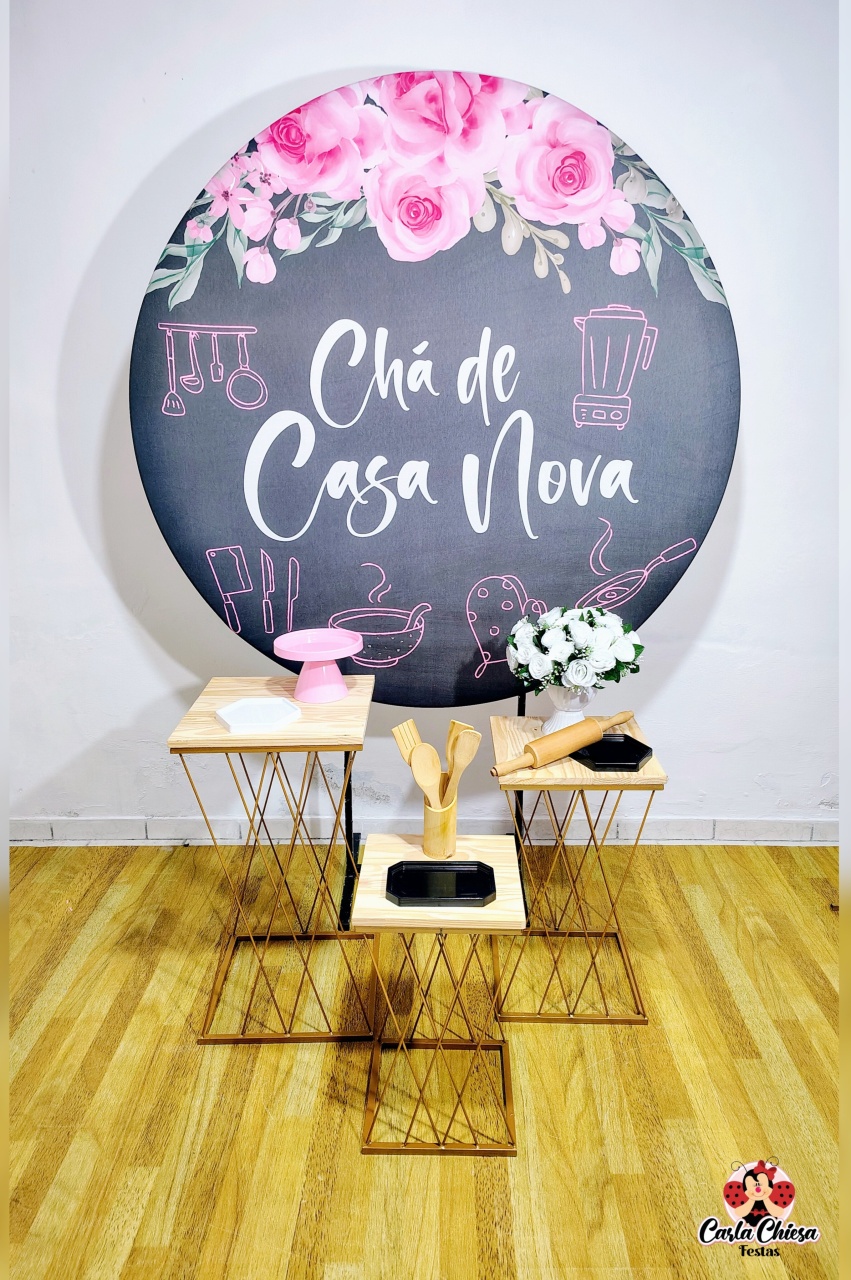 Chá Casa Nova 1 C/ Mesas Ferro  - CARLA CHIESA FESTAS