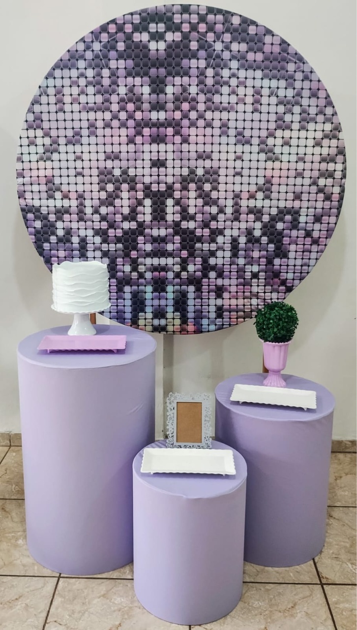 Kit Ouro - Paetê Roxo - CARLA CHIESA FESTAS