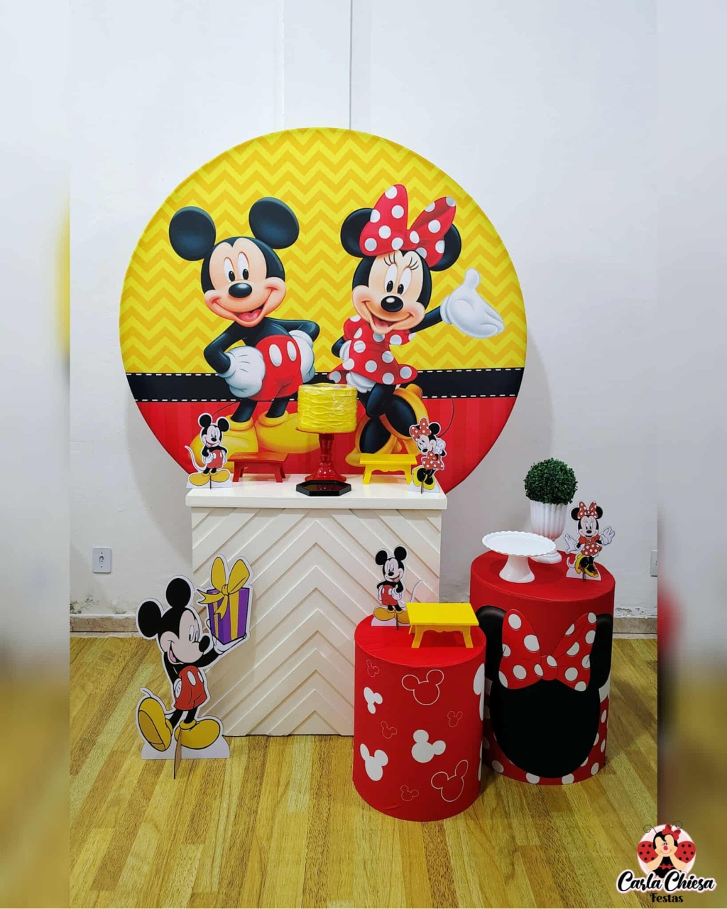 Composição Mickey E Minnie - CARLA CHIESA FESTAS