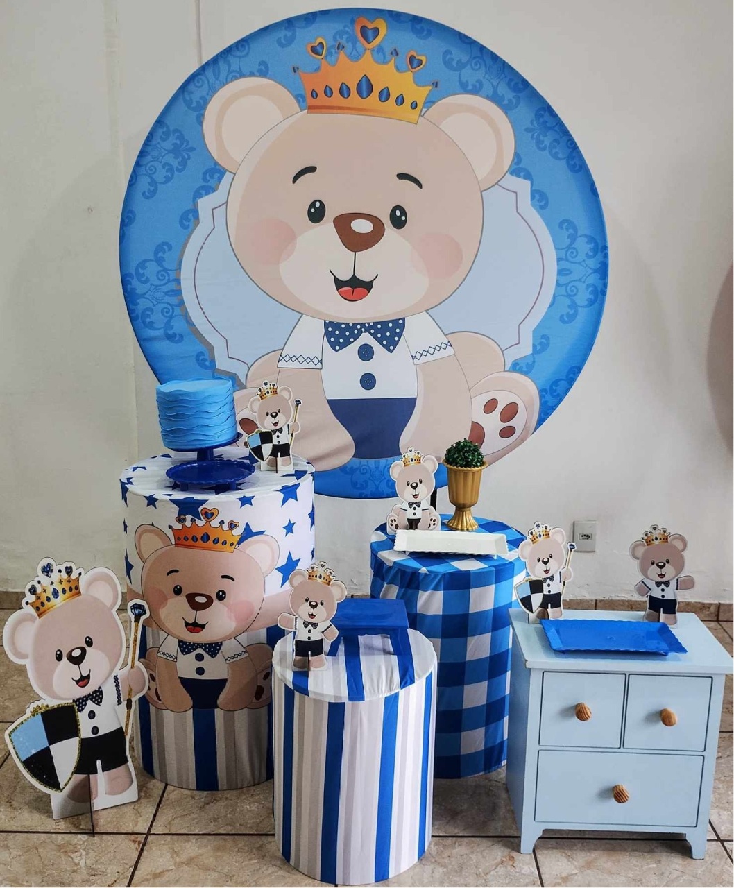 Kit Diamante Urso Principe - CARLA CHIESA FESTAS
