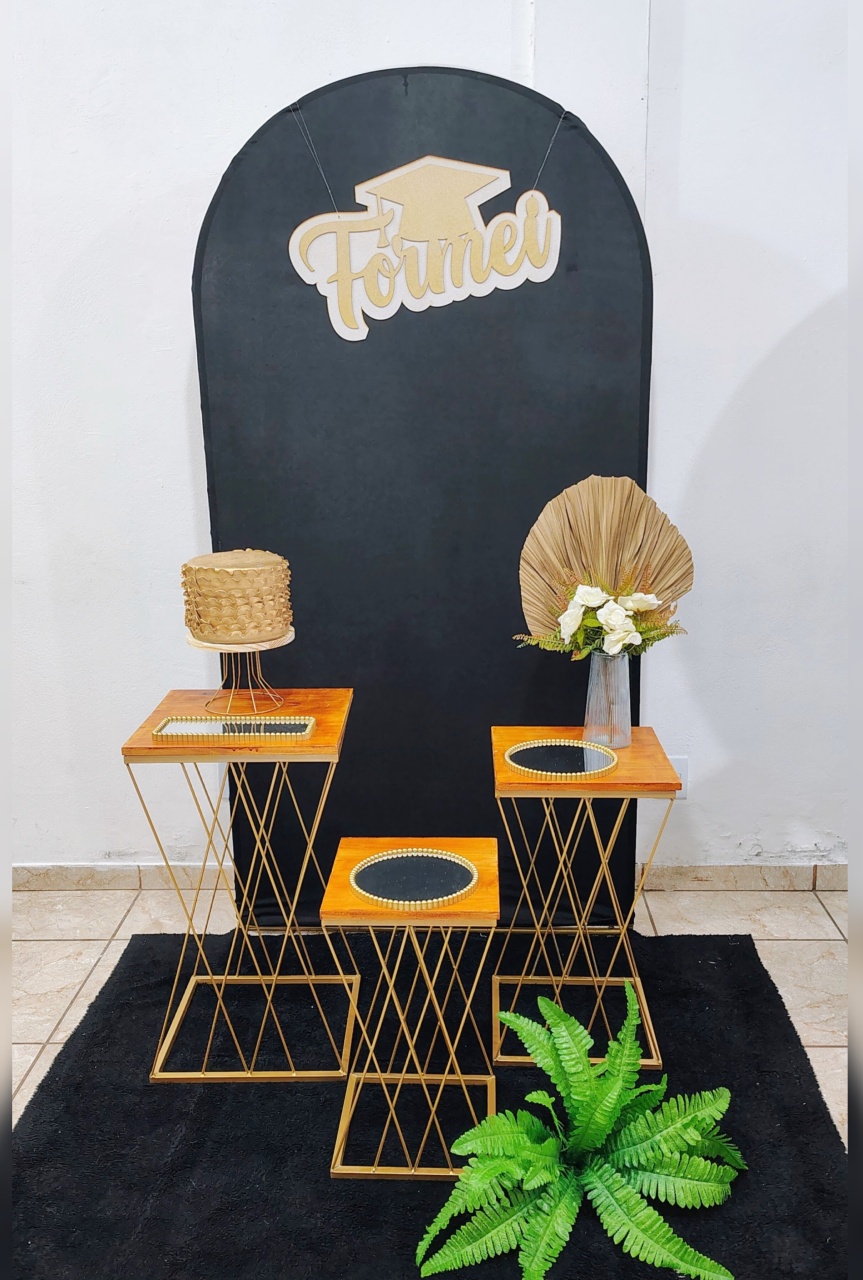 Kit Painel Romano Preto Formei - CARLA CHIESA FESTAS
