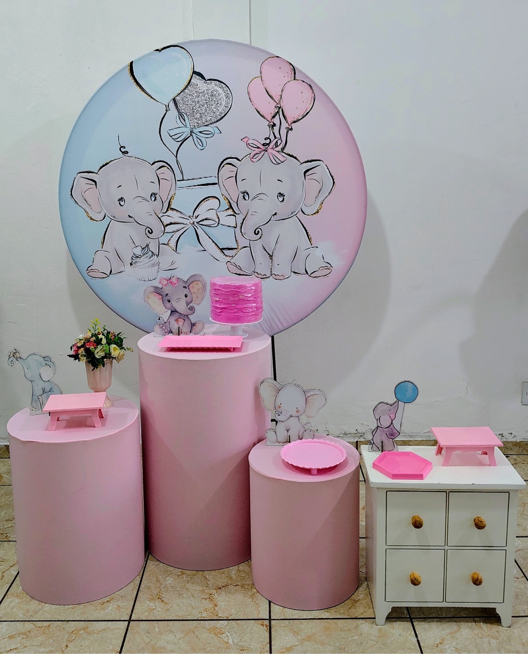 Kit Queridinho Elefantinhos  - CARLA CHIESA FESTAS