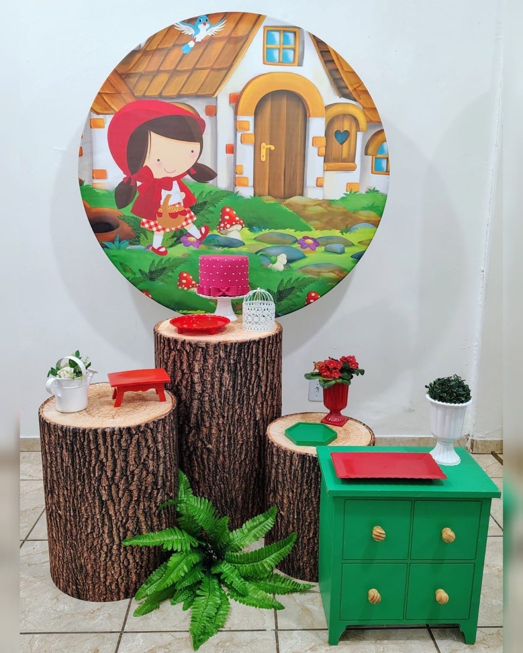 Kit Diamante Chapeuzinho Vermelho - CARLA CHIESA FESTAS