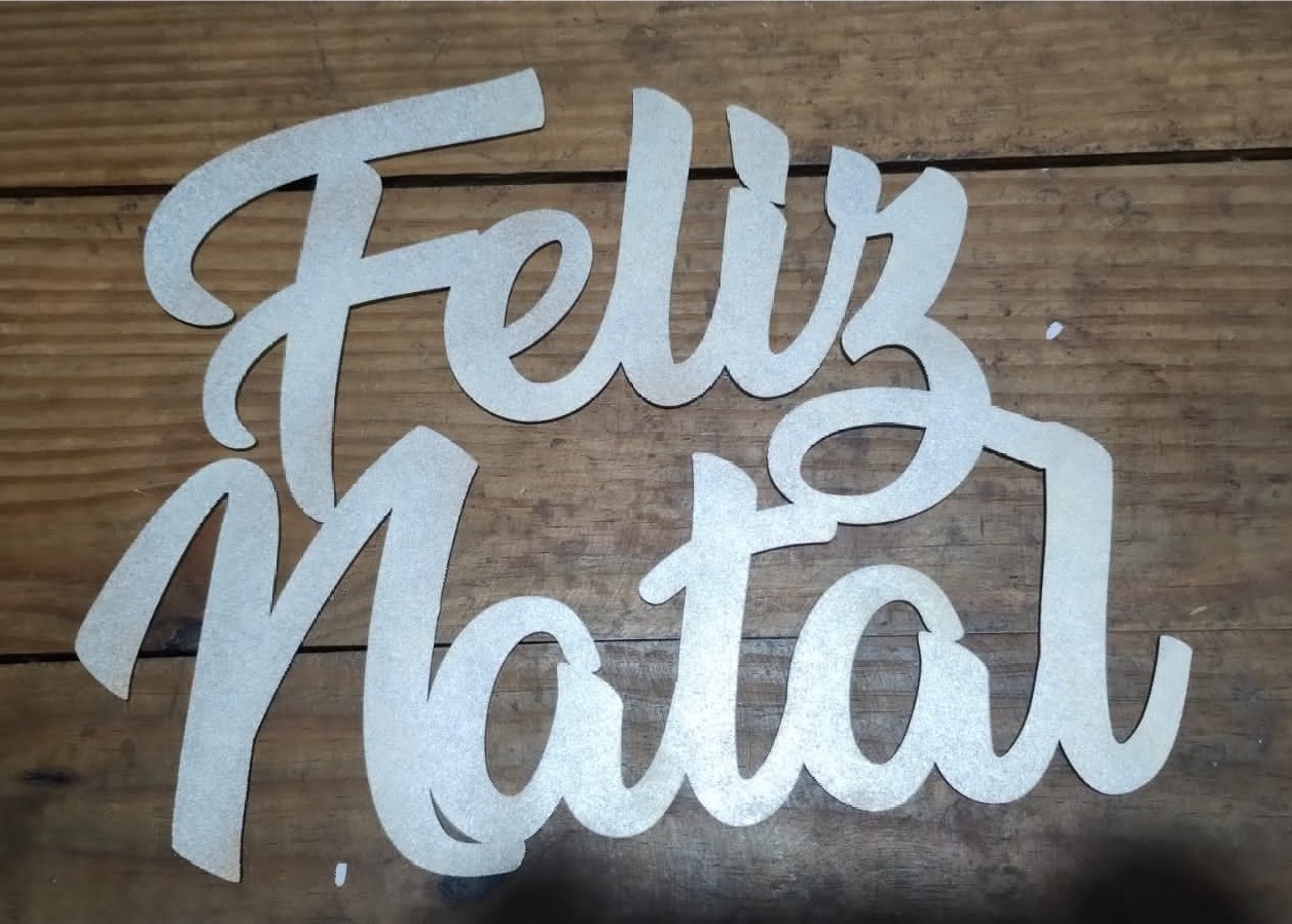 Letreiro Mdf Feliz Natal - CARLA CHIESA FESTAS
