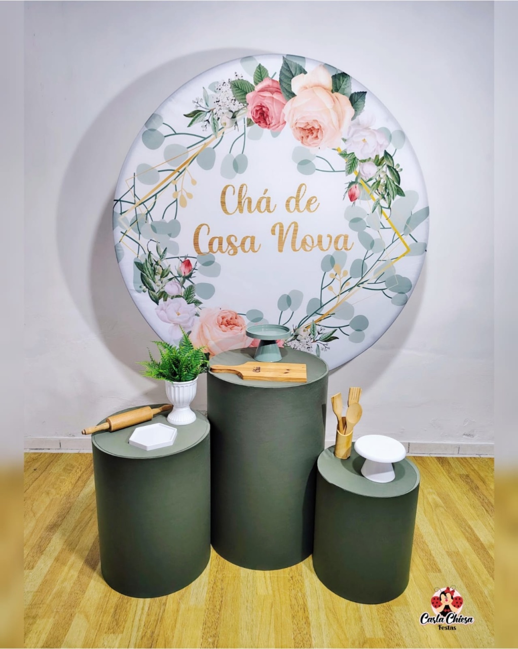 Kit Essencial Chá Casa Nova Oliva - CARLA CHIESA FESTAS