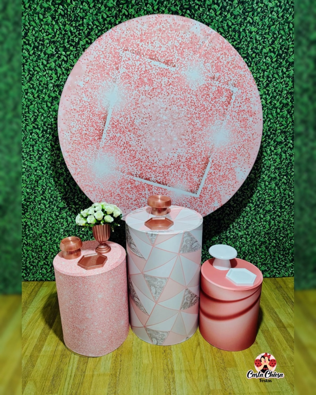 Kit Essencial Glitter Rosé - CARLA CHIESA FESTAS