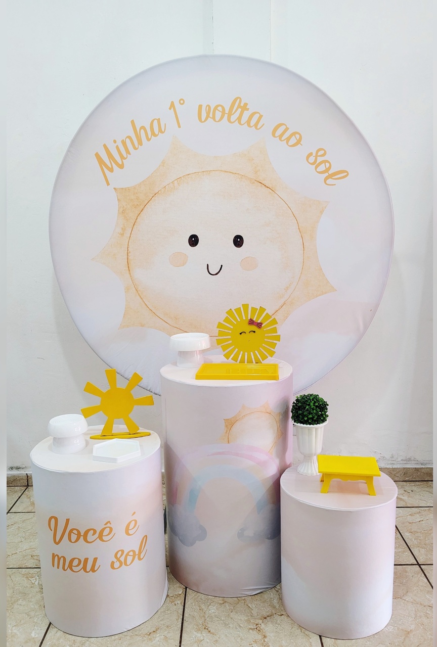 Kit Prata Minha Primeira Volta Ao Sol - CARLA CHIESA FESTAS