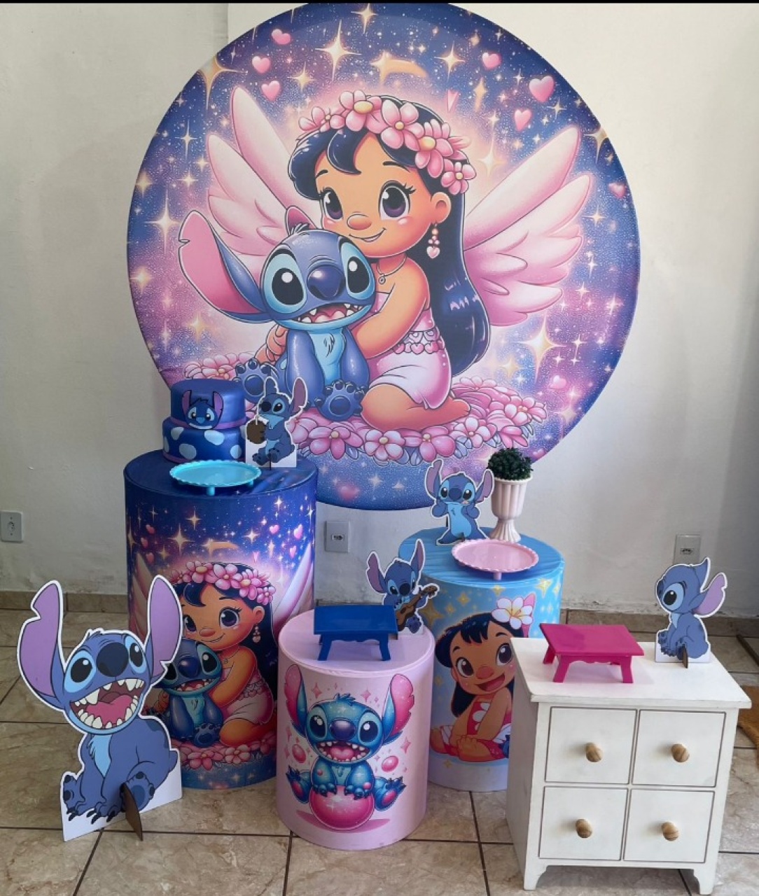 Kit Diamante - Stitch 3 / Lilo Anjo E Stitch - CARLA CHIESA FESTAS