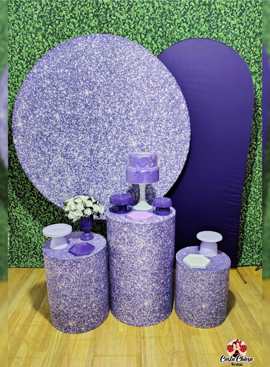 Kit Diamante Glitter Roxo - CARLA CHIESA FESTAS