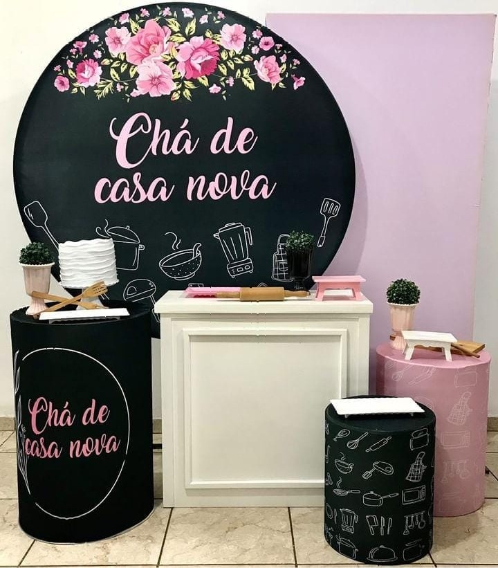 Kit Premium Chá Casa Nova Rosa - CARLA CHIESA FESTAS
