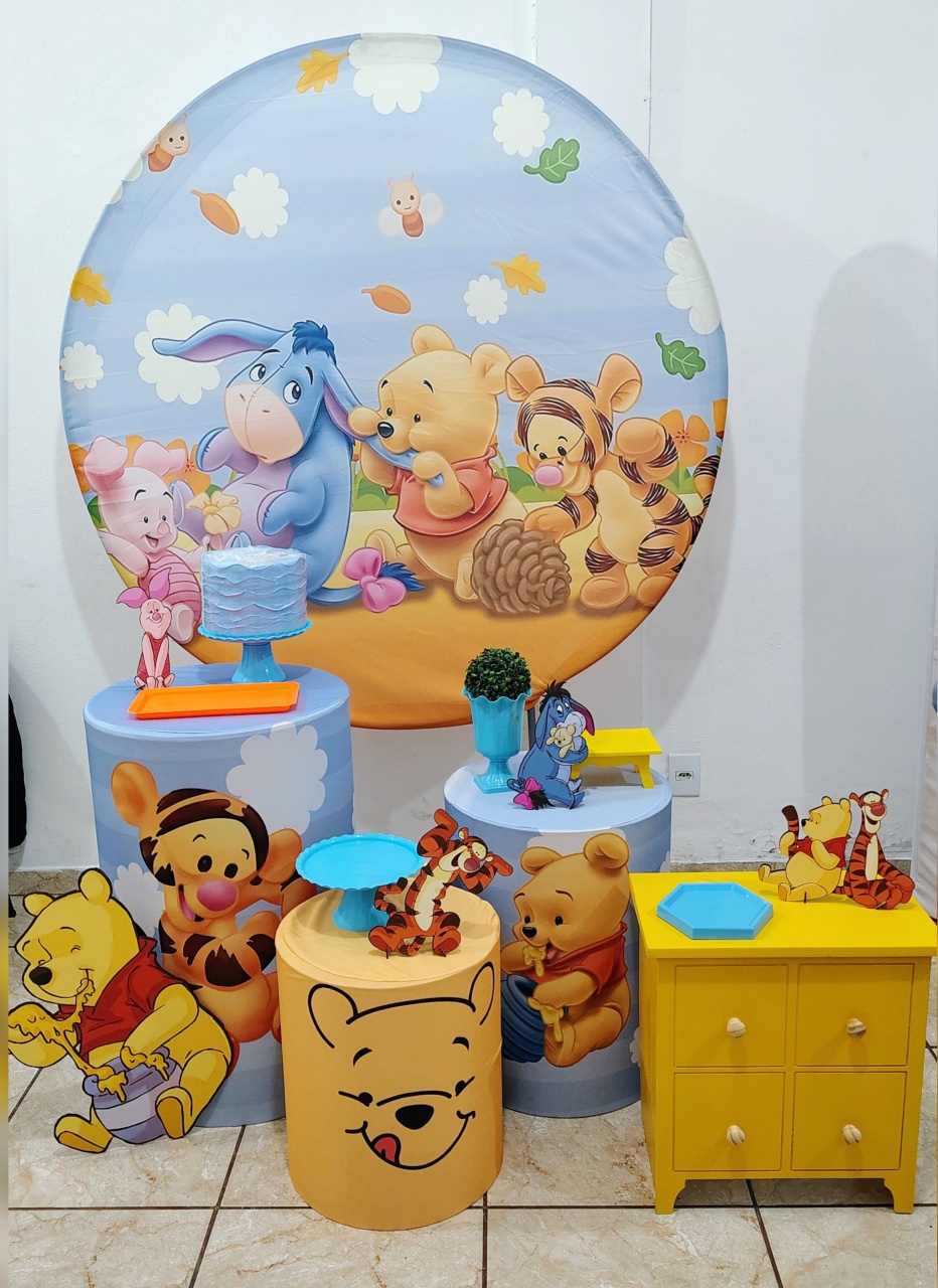 Kit Diamante Ursinho Pooh  - CARLA CHIESA FESTAS