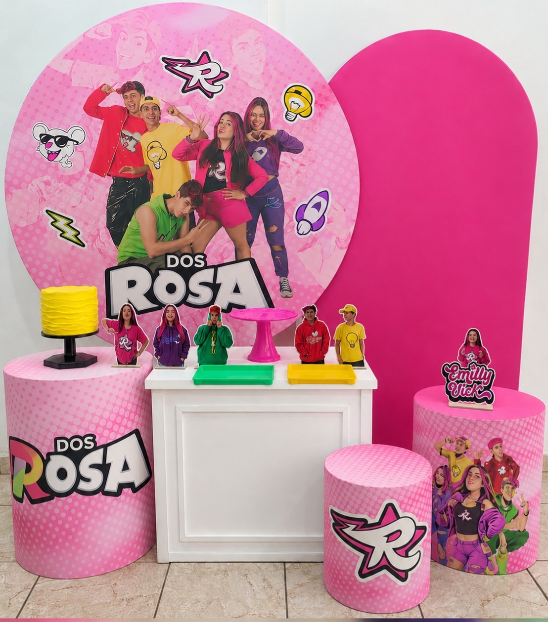 Kit Esmeralda Emilly Vick / dos Rosa - CARLA CHIESA FESTAS