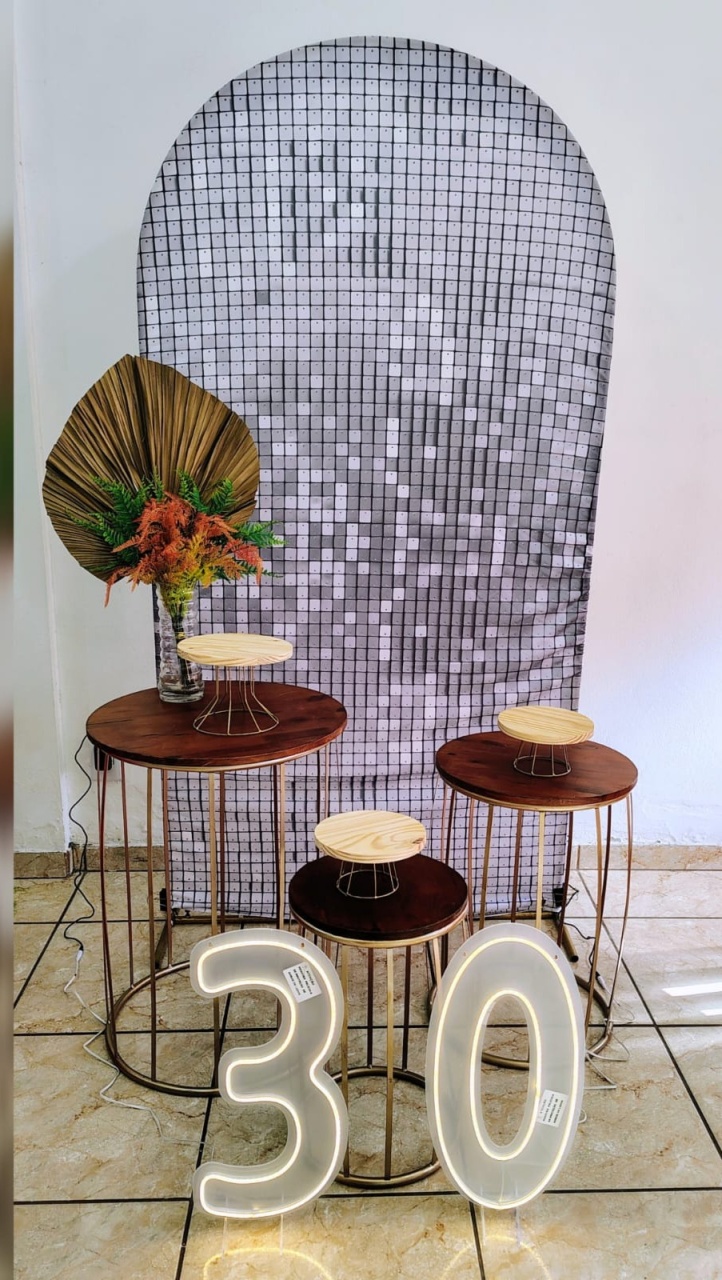 Composiçao Paetê Prata (Sem Led) - CARLA CHIESA FESTAS