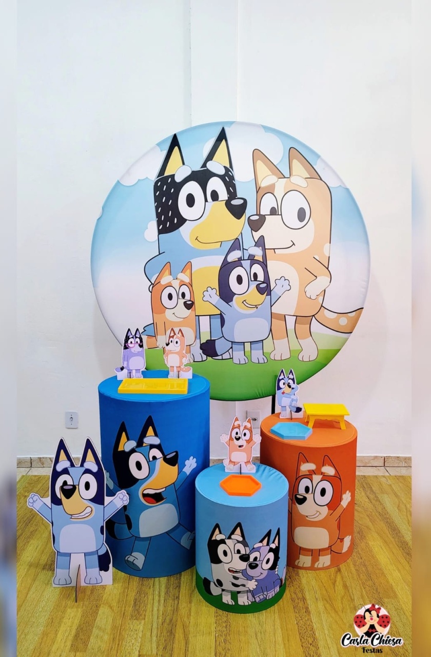 Kit Prata Bluey  - CARLA CHIESA FESTAS