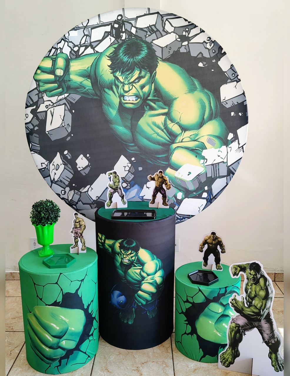 Kit Prata Hulk - CARLA CHIESA FESTAS