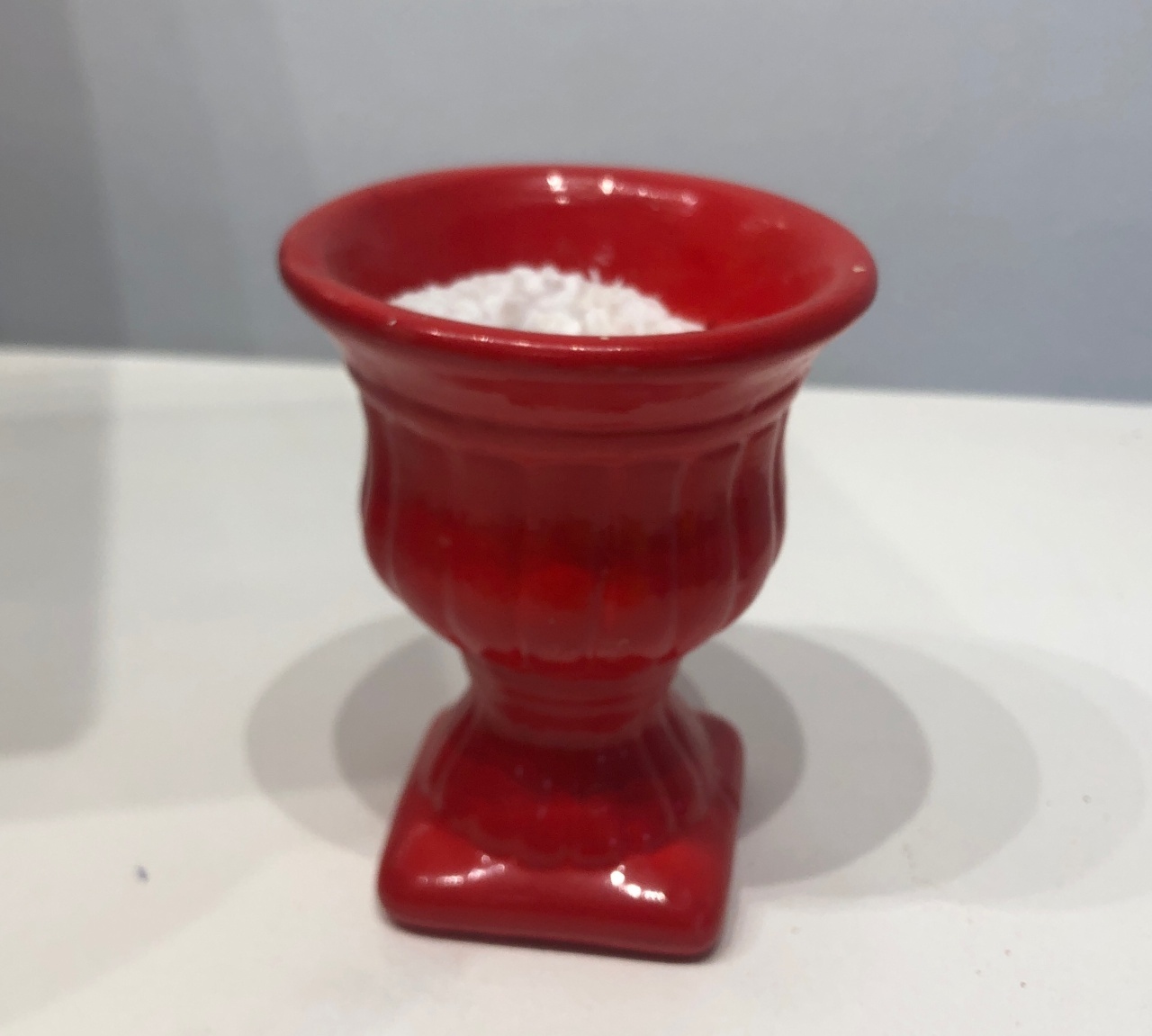 Vaso Pp Cerâmica Vermelho  - CASTELOFESTIVO 