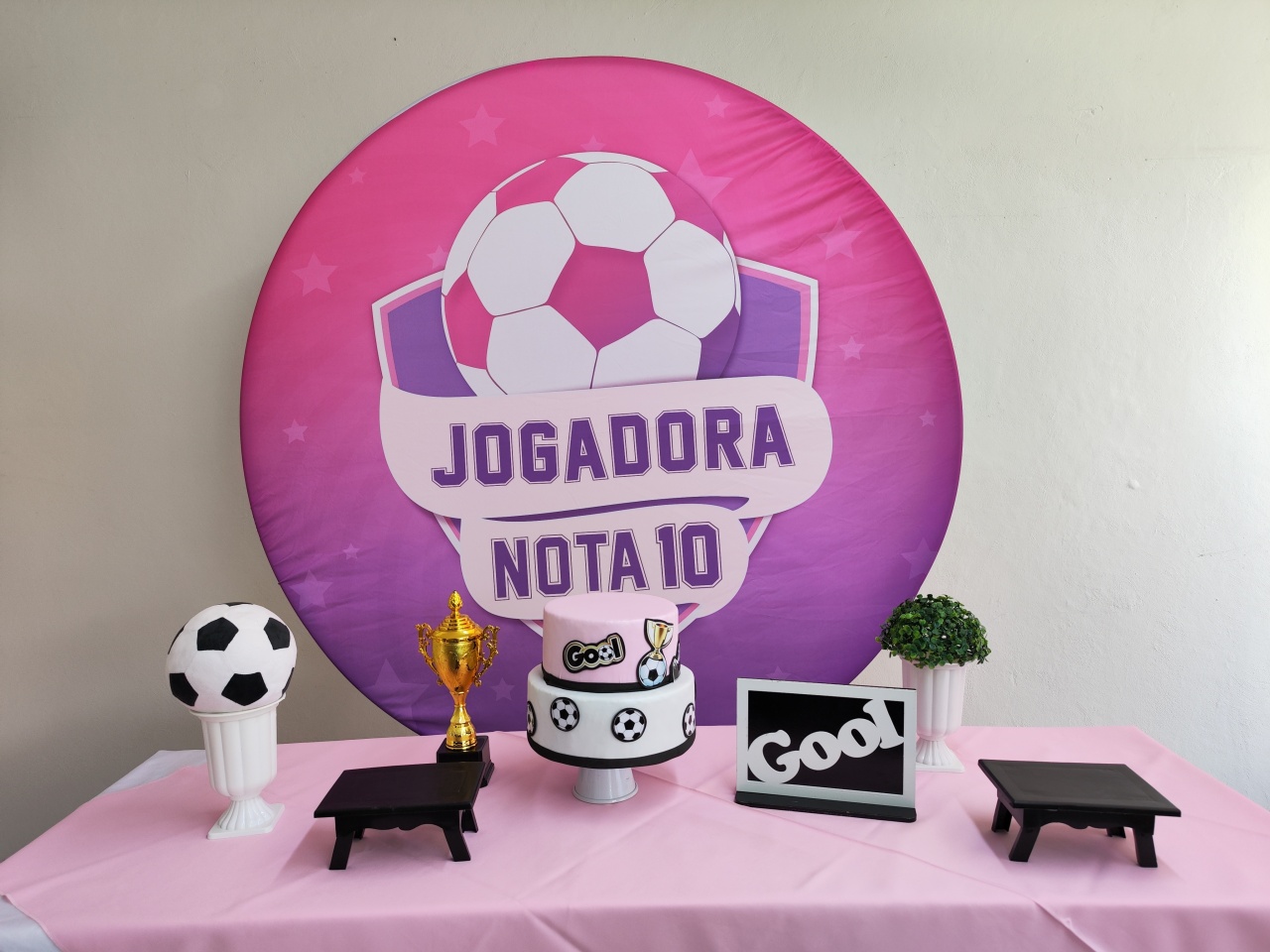 Kit Futebol Menina Opção 1 - Elisete Festas Kit Pegue e Monte