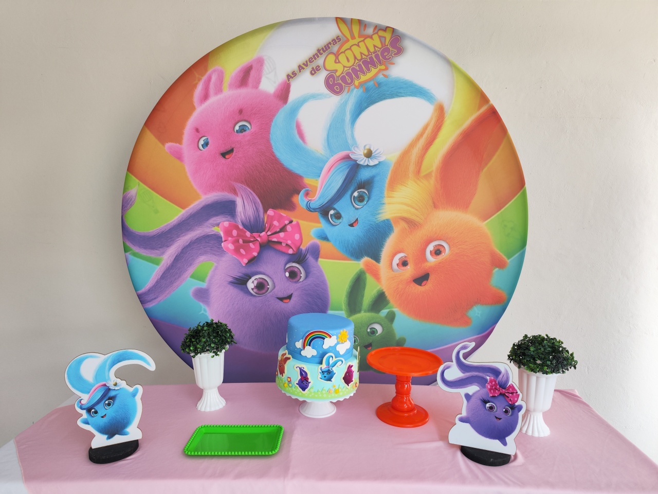 Kit Sunny Bunnies Opçao 1 - Elisete Festas Kit Pegue e Monte