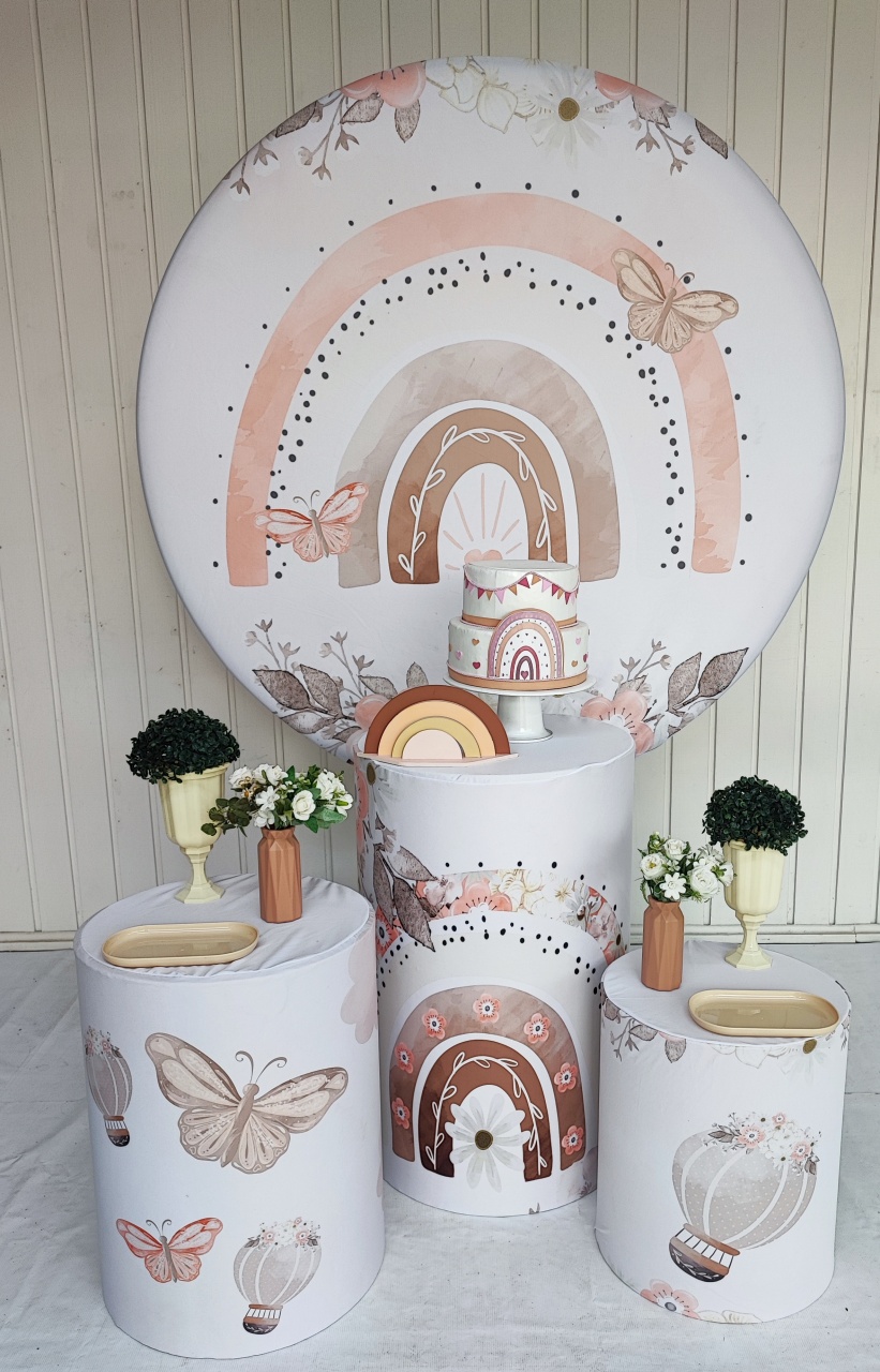 Kit Arco Iris Boho  Opção 2 - Elisete Festas Kit Pegue e Monte