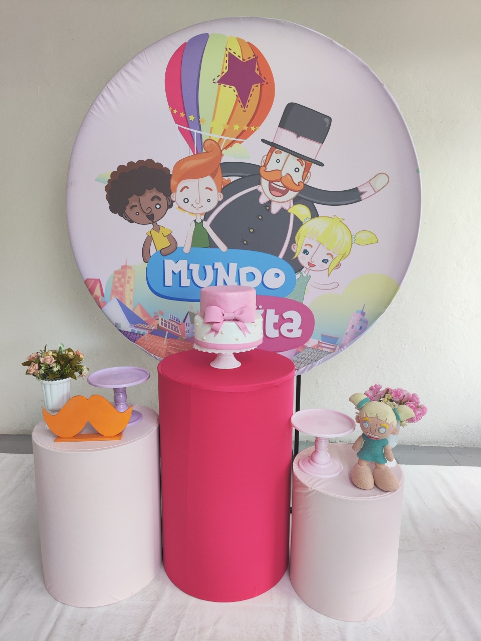 Kit Mundo Bita Menina Opção 2 - Elisete Festas Kit Pegue e Monte