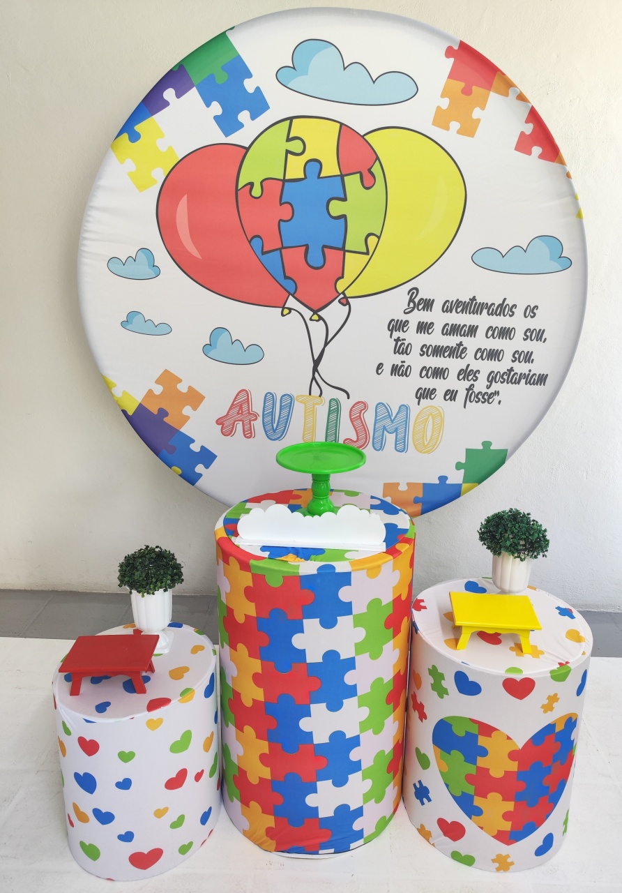 Kit Autismo Opção 2 - Elisete Festas Kit Pegue e Monte