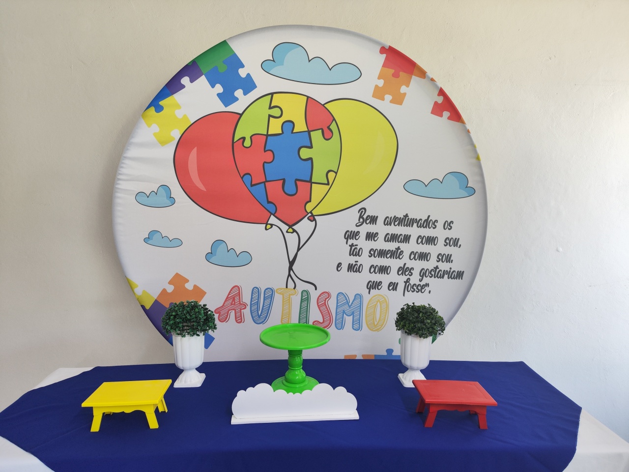 Kit Autismo Opção 1 - Elisete Festas Kit Pegue e Monte
