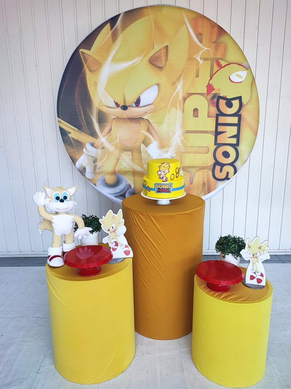 Kit Sonic Amarelo Opçao 2 - Elisete Festas Kit Pegue e Monte