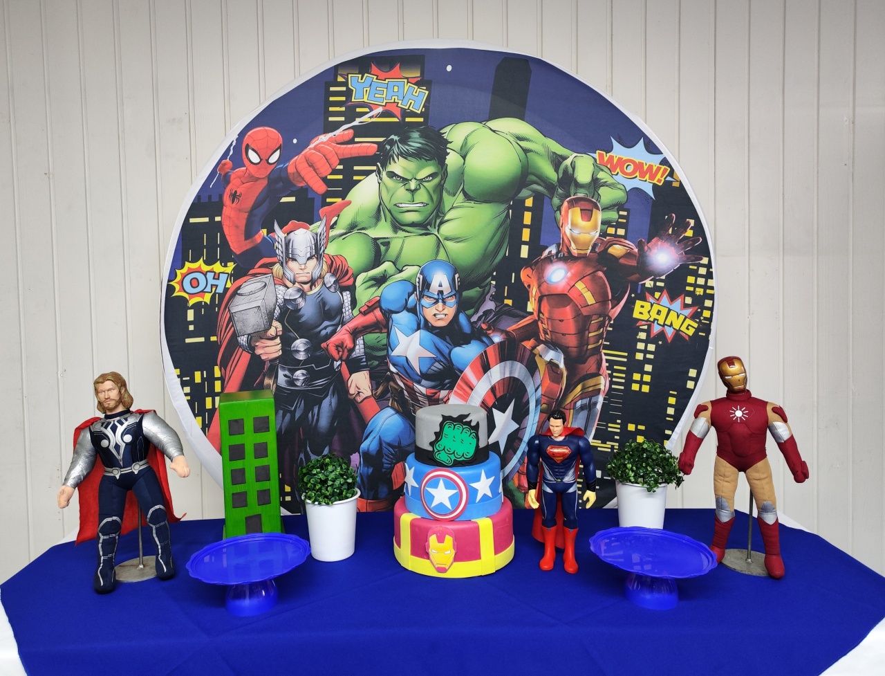 Kit Vingadores  Super Herois  Adulto  Opçao 1 - Elisete Festas Kit Pegue e Monte