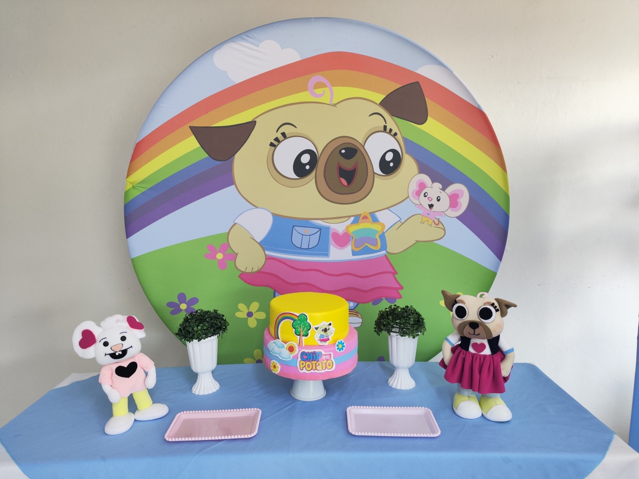 Kit Chipeto E Potato Opção 1 - Elisete Festas Kit Pegue e Monte