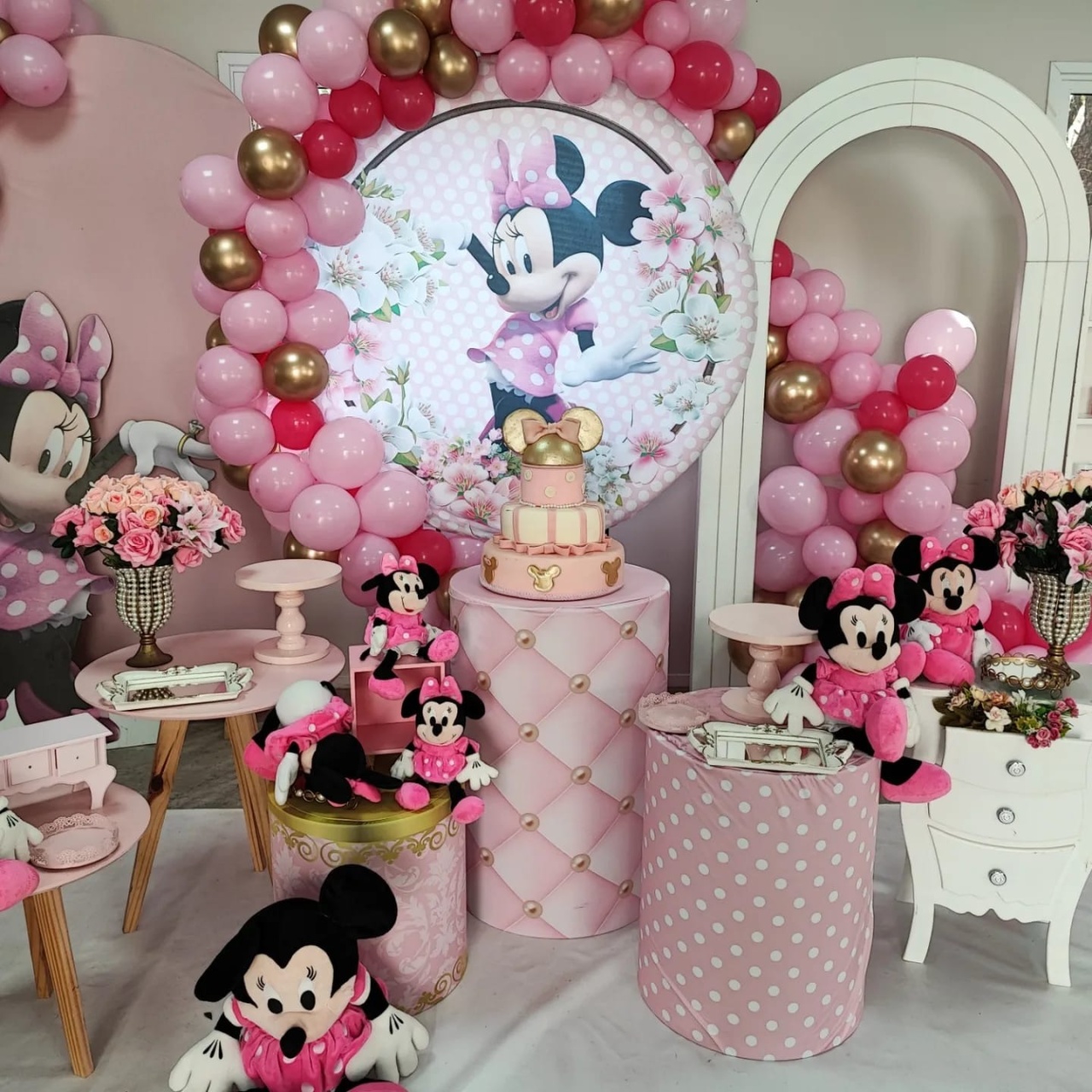 Montagem Mine Rosa - Elisete Festas Kit Pegue e Monte