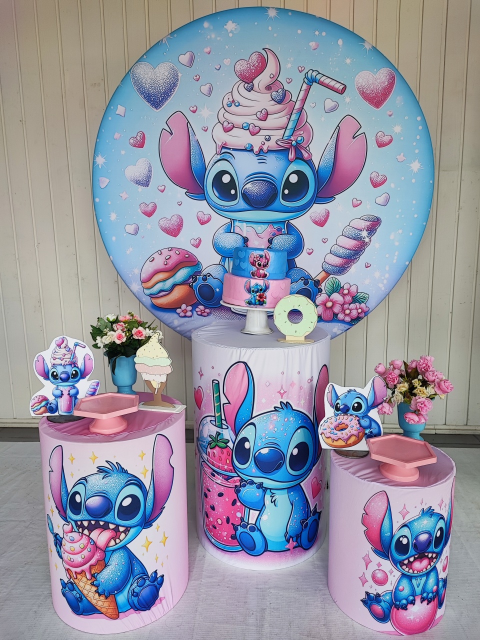 Kit Stitch Doces Opção 2 - Elisete Festas Kit Pegue e Monte
