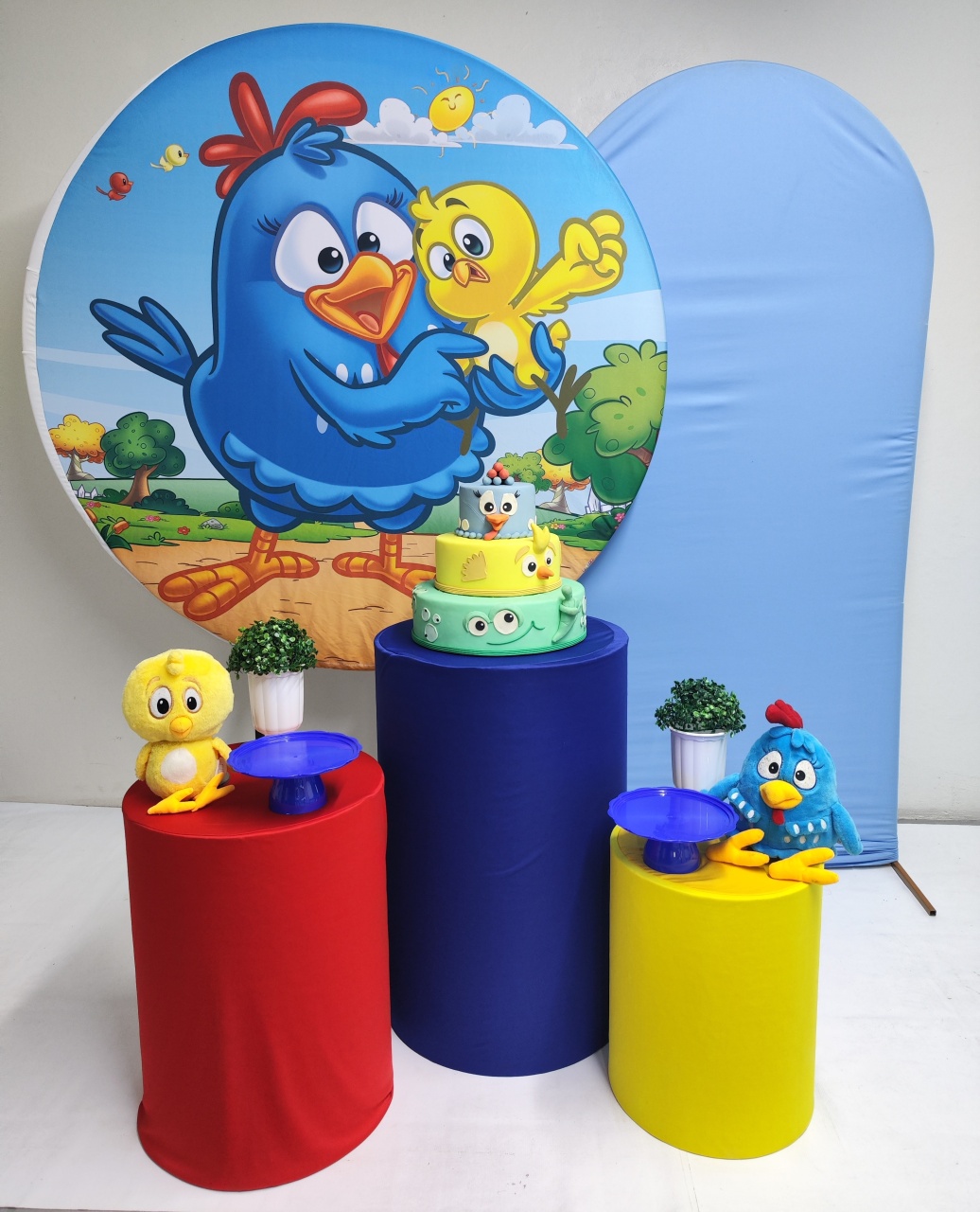 Kit Galinha Pintadinha Opção Plus  - Elisete Festas Kit Pegue e Monte