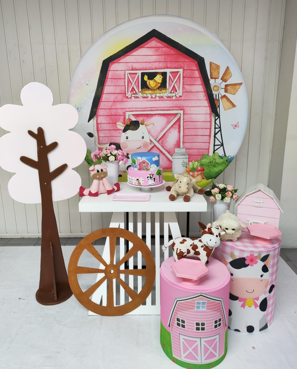 Kit  Fazendinha  Menina  Opçao 3 - Elisete Festas Kit Pegue e Monte