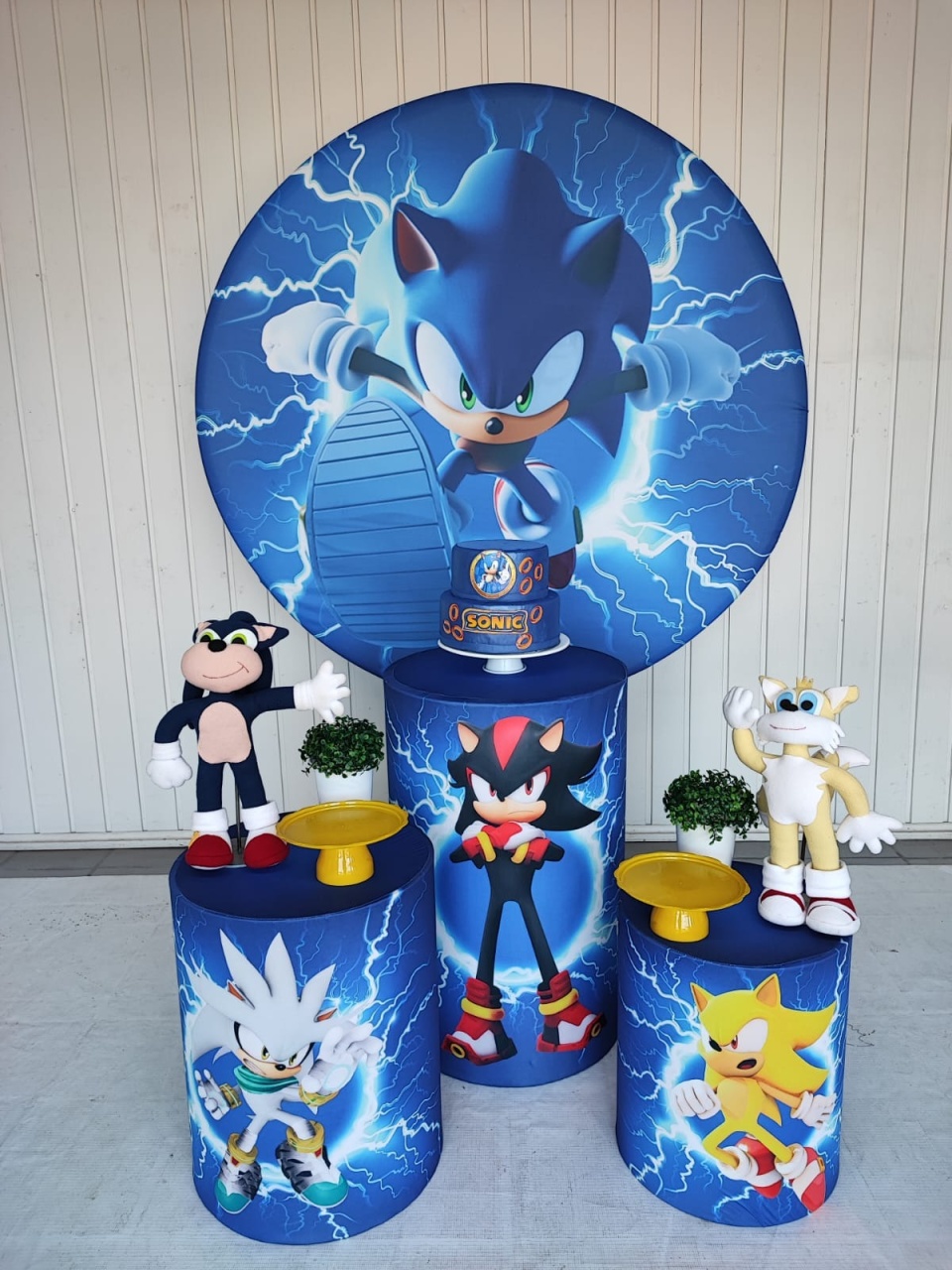 Kit Sonic Azul ( Opção 2) - Elisete Festas Kit Pegue e Monte