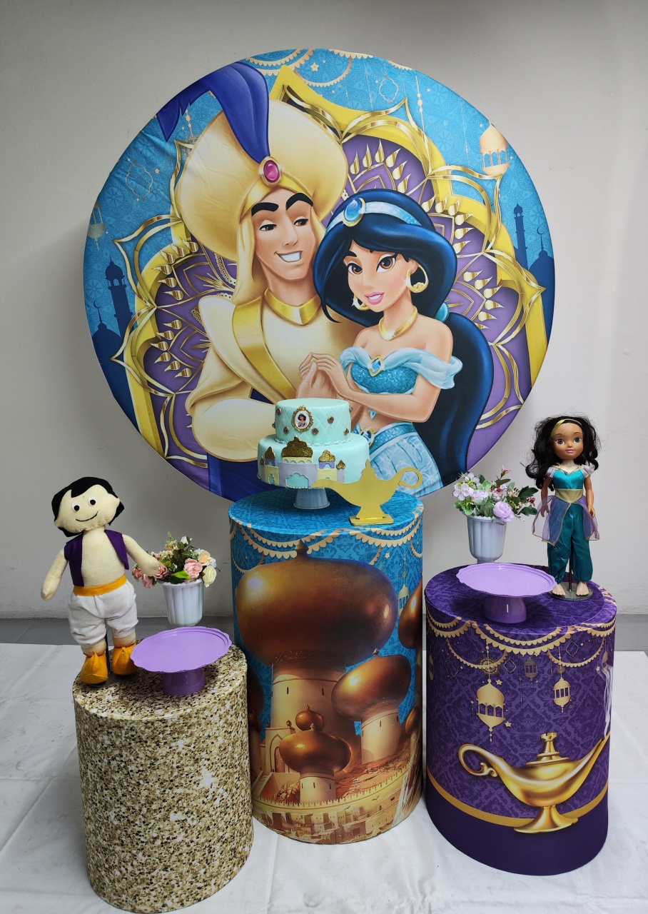 Kit Aladim E Jasmine  Opção 2 - Elisete Festas Kit Pegue e Monte