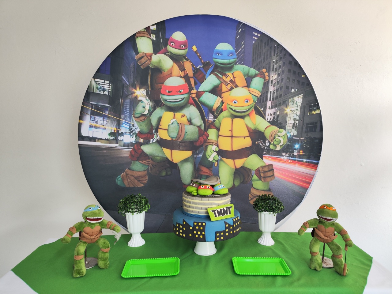 Kit Tartarugas Ninja  (Opção 1) - Elisete Festas Kit Pegue e Monte