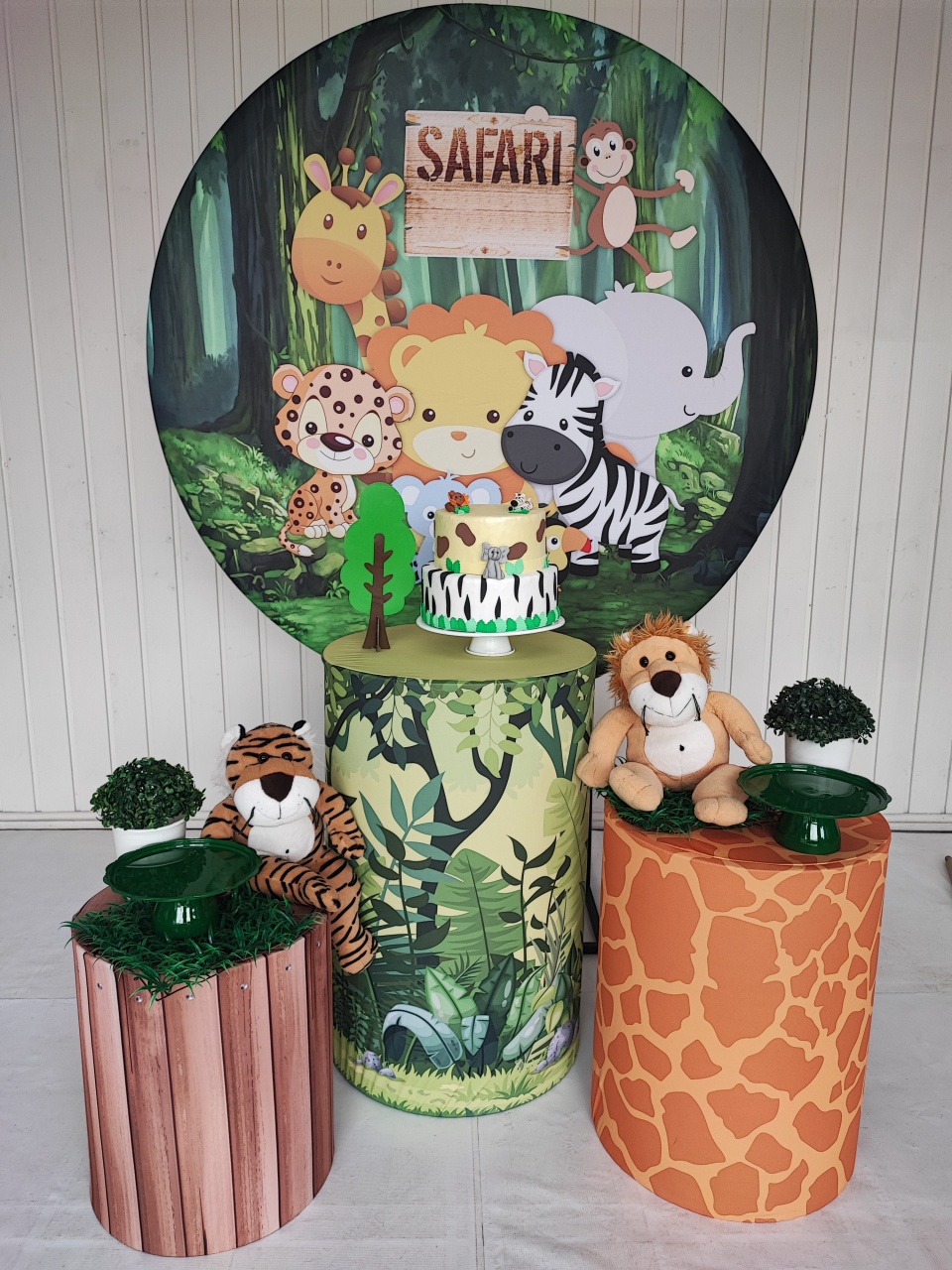 Kit Safari Infantil ( Opção 2) - Elisete Festas Kit Pegue e Monte