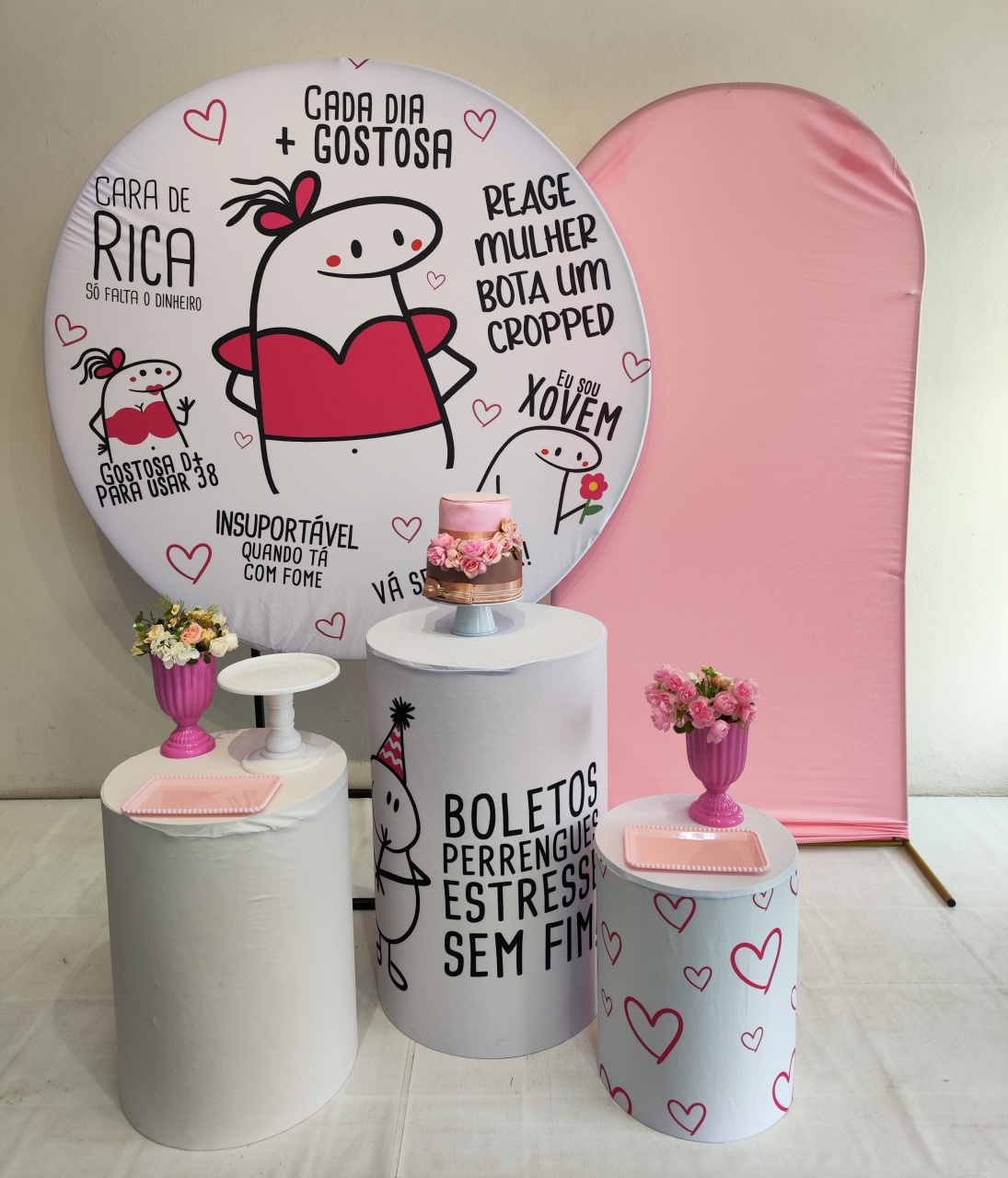 Kit Flok Menina Adulto  Opçao Plus - Elisete Festas Kit Pegue e Monte